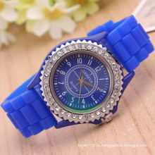 Купить часы в Китае мода случайные алмаз женева силиконовые часы кварцевые наручные часы женские